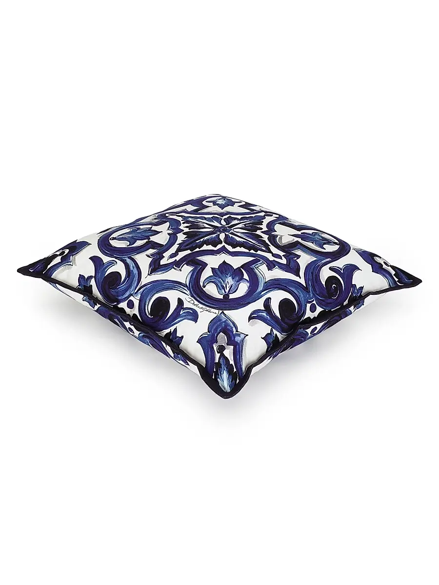 Dolce & Gabbana Blue Mediterranean Cushion | Thumbnail 2 Dolce & Gabbana Blue Mediterranean Cushion | Thumbnail 2