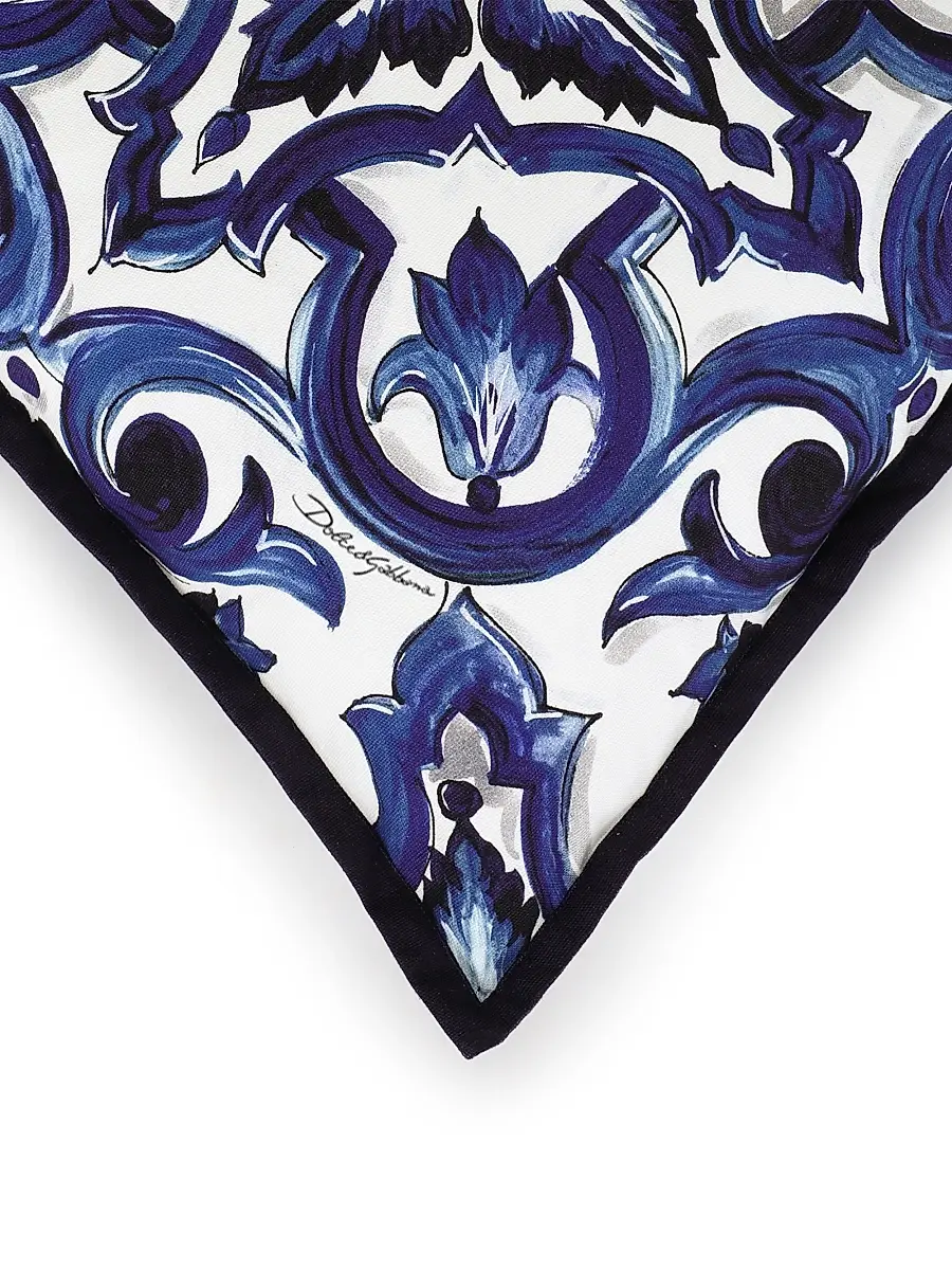 Dolce & Gabbana Blue Mediterranean Cushion | Thumbnail 3 Dolce & Gabbana Blue Mediterranean Cushion | Thumbnail 3