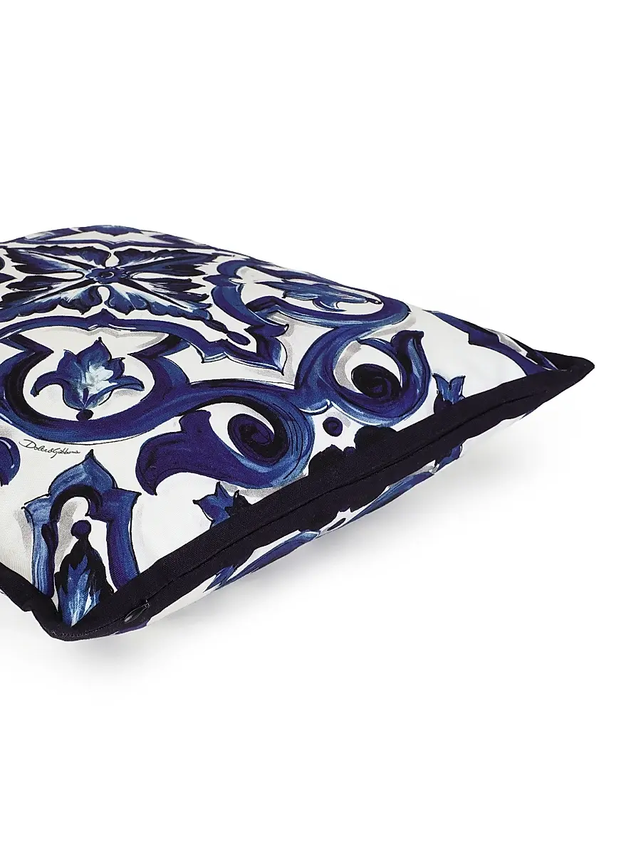 Dolce & Gabbana Blue Mediterranean Cushion | Thumbnail 5 Dolce & Gabbana Blue Mediterranean Cushion | Thumbnail 5
