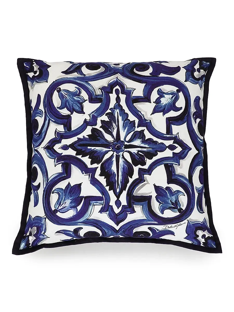 Dolce & Gabbana Blue Mediterranean Cushion