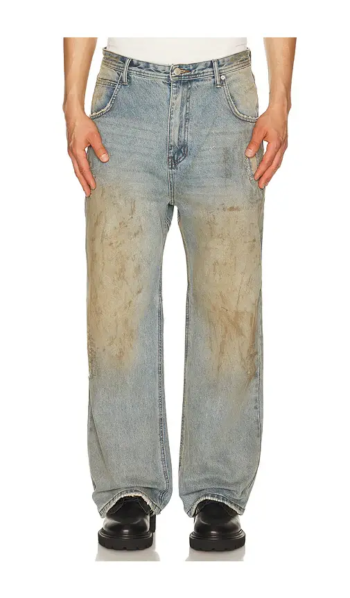 ANDERSSON BELL Unisex Destroyed Wide Leg Jeans | Thumbnail 6