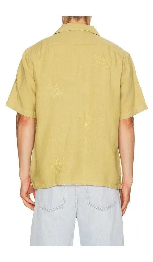 Faherty Short Sleeve Embroidered Shirt | Thumbnail 2 Faherty Short Sleeve Embroidered Shirt | Thumbnail 2