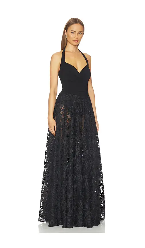 Norma Kamali Cayla Flared Gown | Thumbnail 2 Norma Kamali Cayla Flared Gown | Thumbnail 2