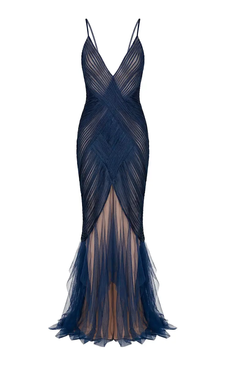 Azuleja Mesh Maxi Dress
