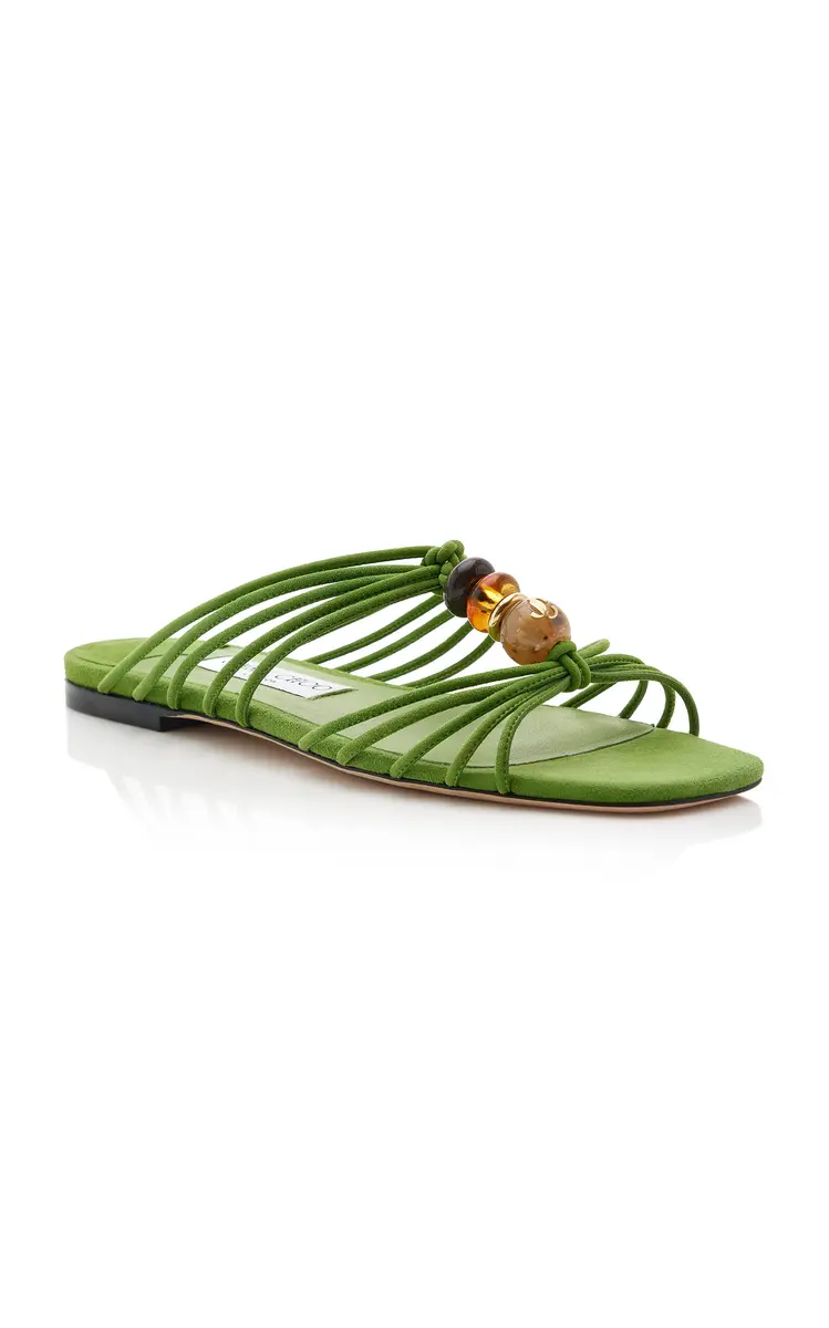 Jimmy Choo Lova Beaded Suede Mules | Thumbnail 3 Jimmy Choo Lova Beaded Suede Mules | Thumbnail 3
