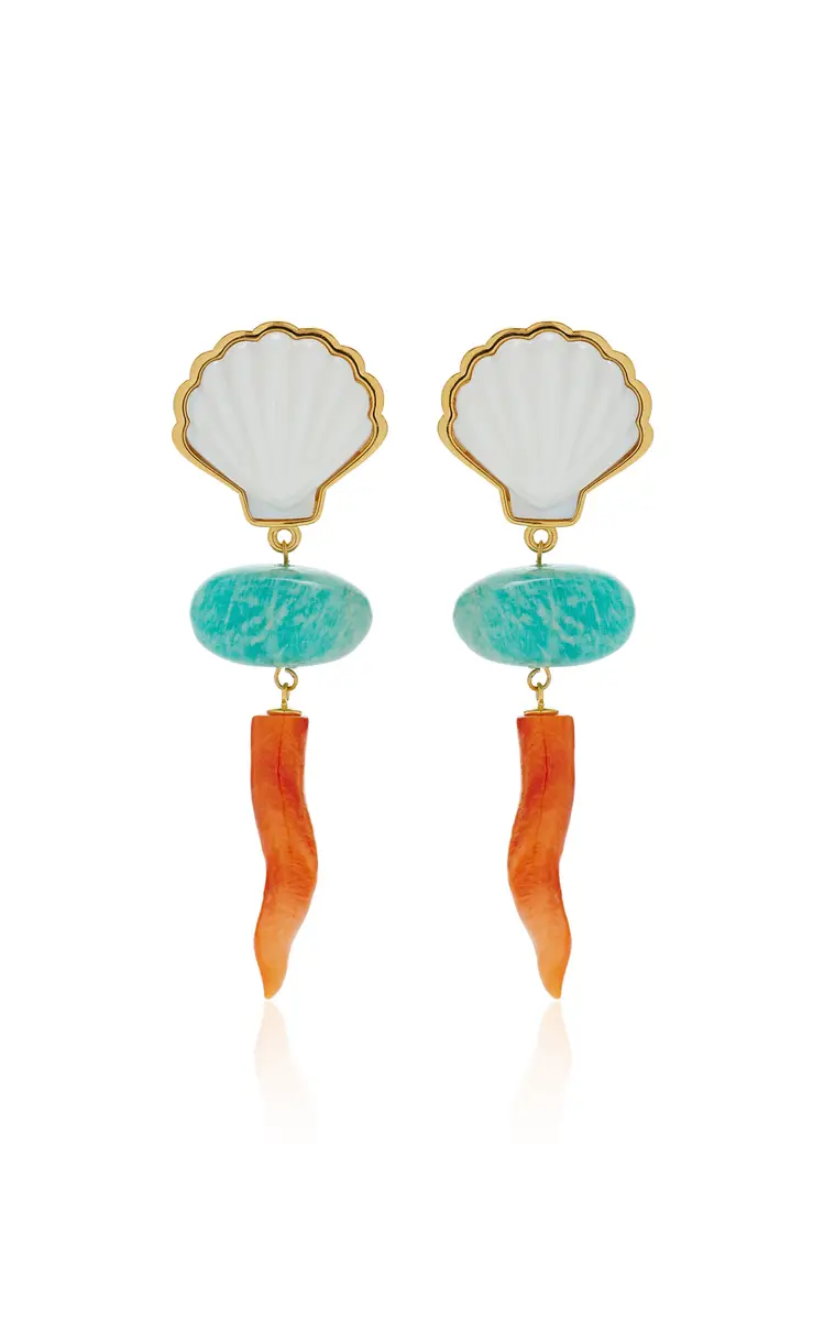 Lizzie Fortunato Luna Drop Earrings | Thumbnail 4 Lizzie Fortunato Luna Drop Earrings | Thumbnail 4