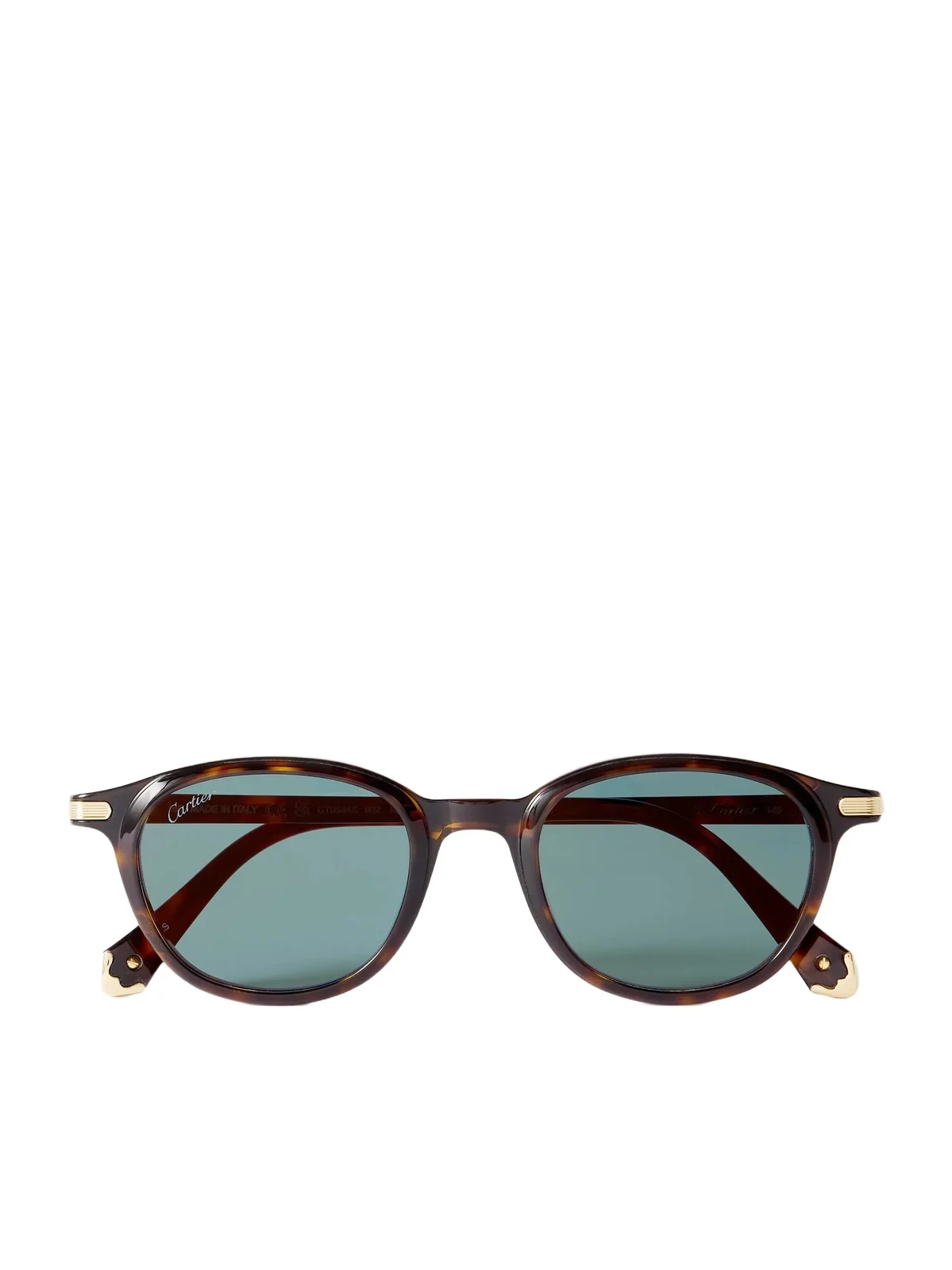 Round-Frame Tortoiseshell Acetate Sunglasses - Men