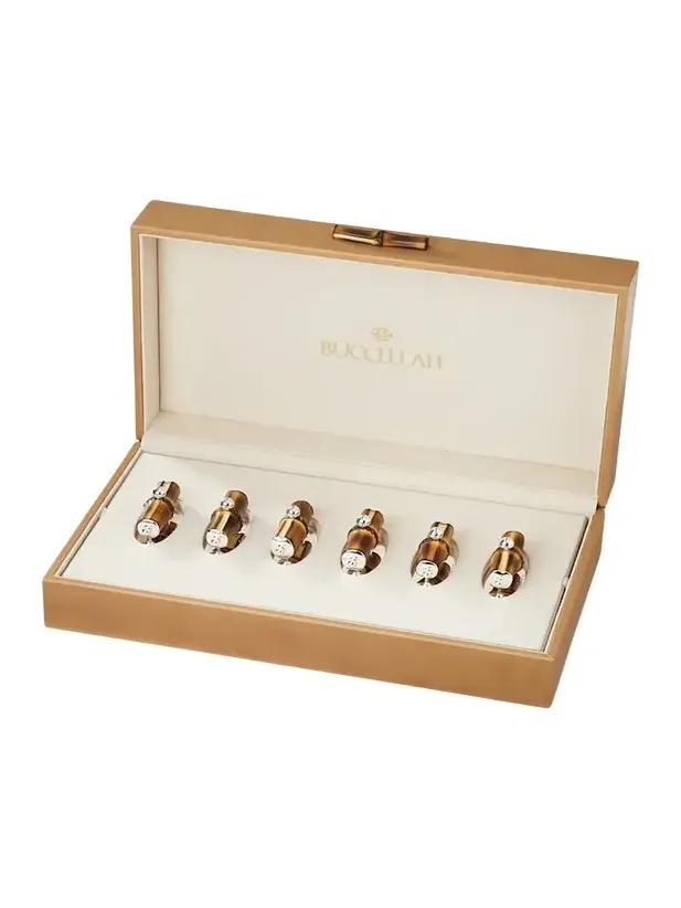 Buccellati Tahiti Box of Place Card Holders, Set of 6