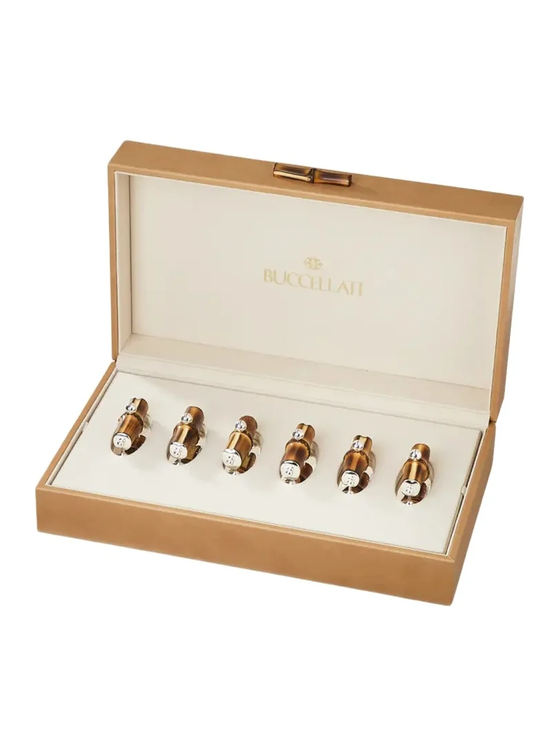 Buccellati Tahiti Box of Place Card Holders, Set of 6