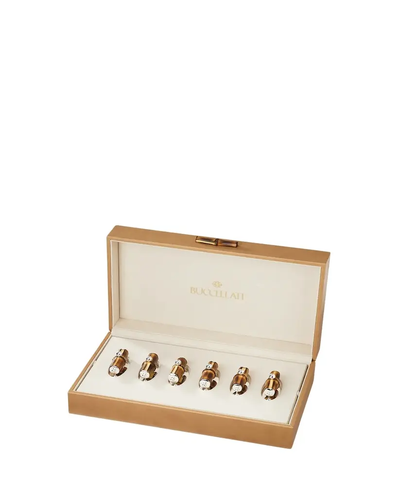 Buccellati Tahiti Box of Place Card Holders, Set of 6