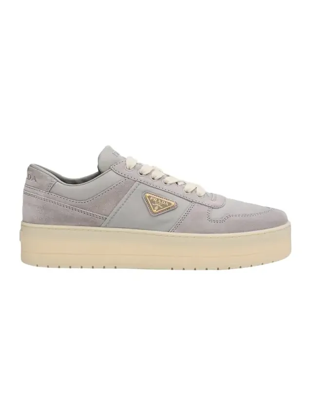 Downtown Bold Re-Nylon and Suede Platform Sneakers