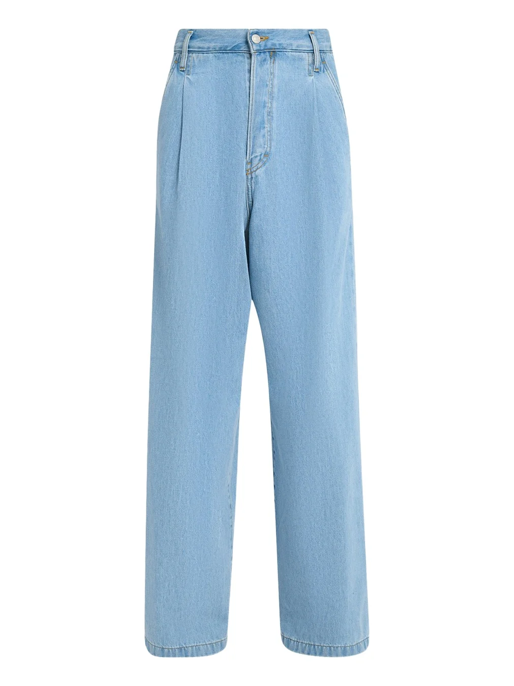 Men's Light Blue Pleated Denim Jeans Men's Light Blue Pleated Denim Jeans