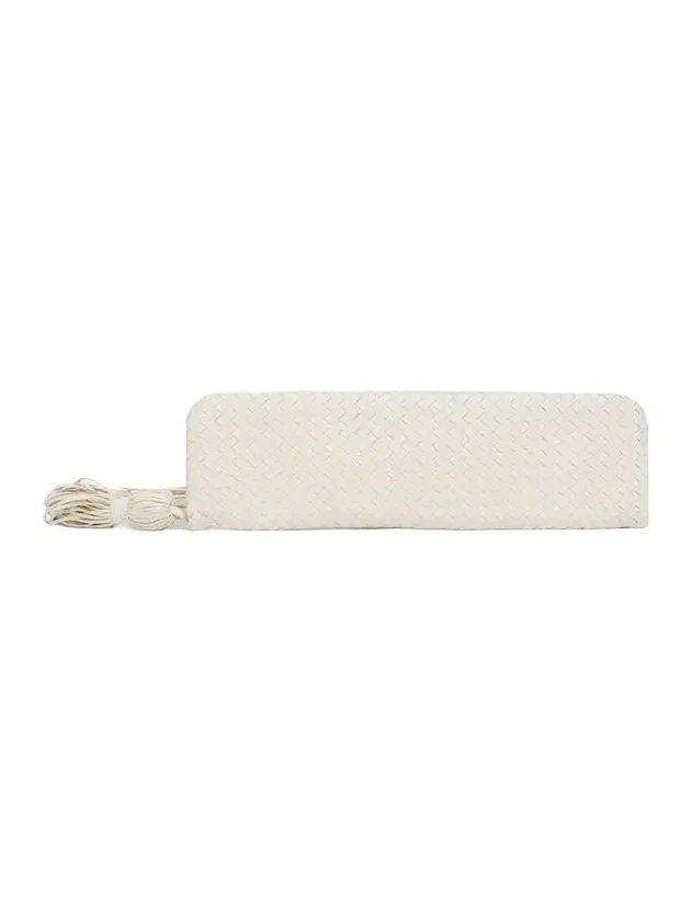 Tassel Nappa Leather Clutch Bag