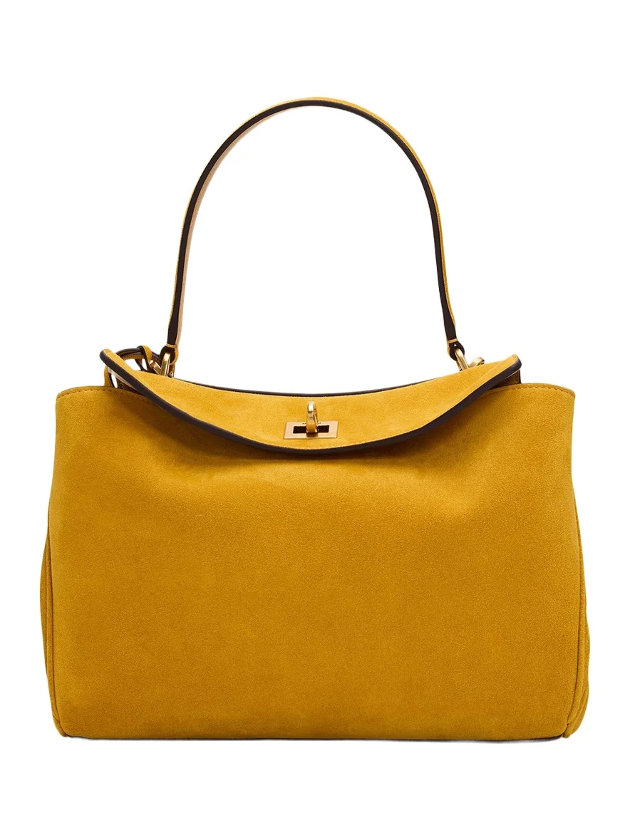 Balenciaga Rodeo Suede Top-Handle Bag