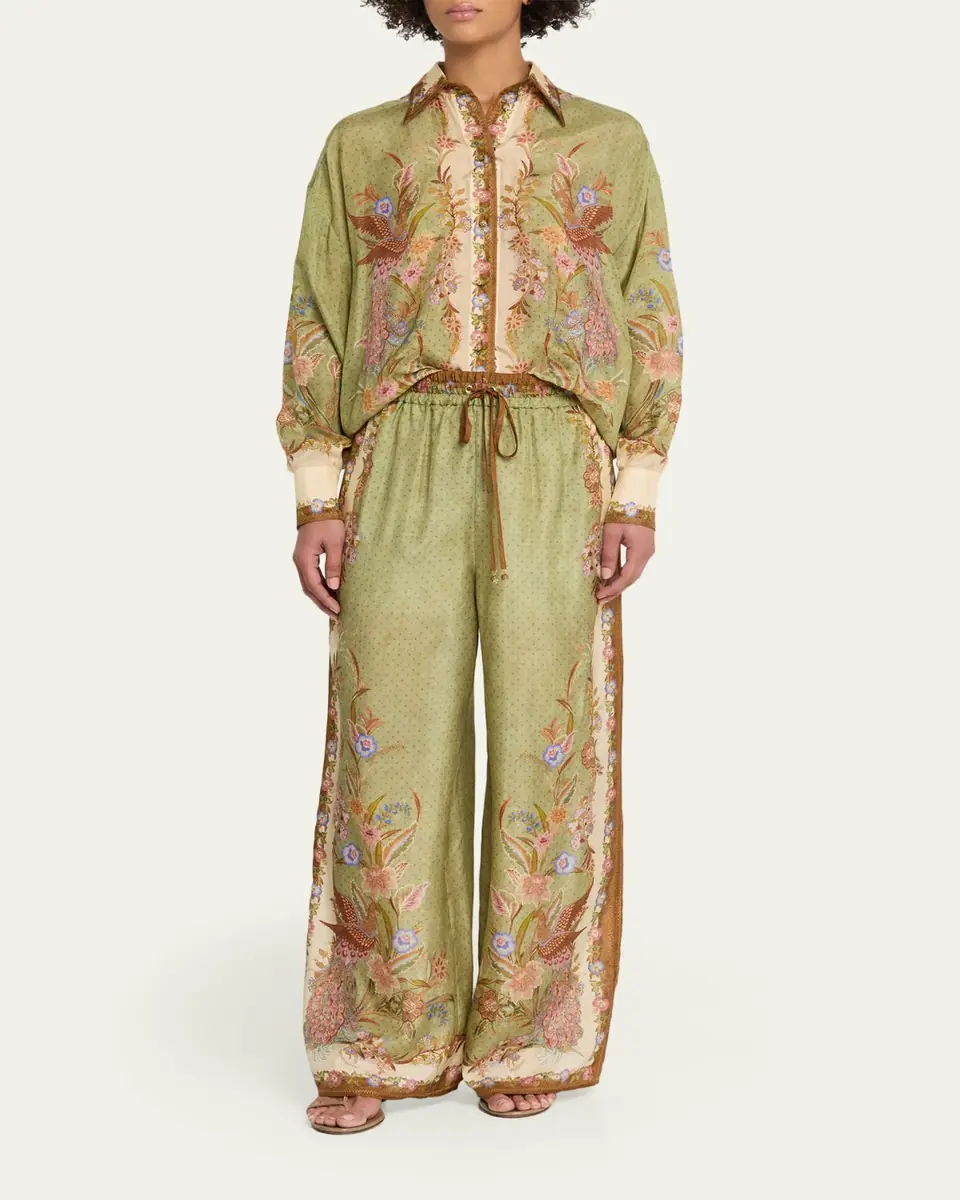 Zimmermann Indra Relaxed Silk Shirt | Thumbnail 2 Zimmermann Indra Relaxed Silk Shirt | Thumbnail 2