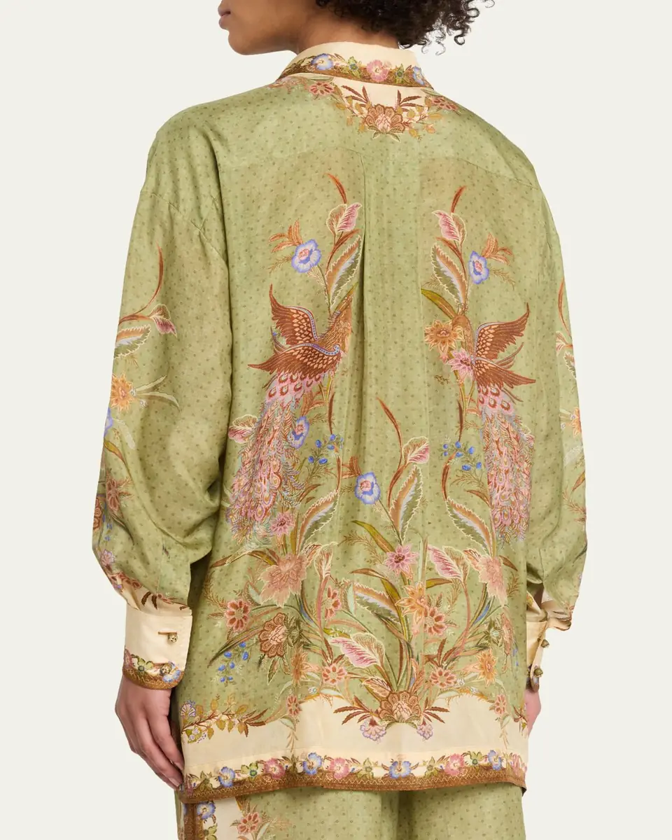 Zimmermann Indra Relaxed Silk Shirt | Thumbnail 3 Zimmermann Indra Relaxed Silk Shirt | Thumbnail 3