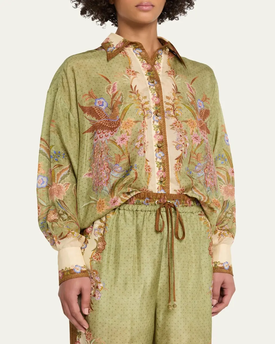 Zimmermann Indra Relaxed Silk Shirt | Thumbnail 4 Zimmermann Indra Relaxed Silk Shirt | Thumbnail 4