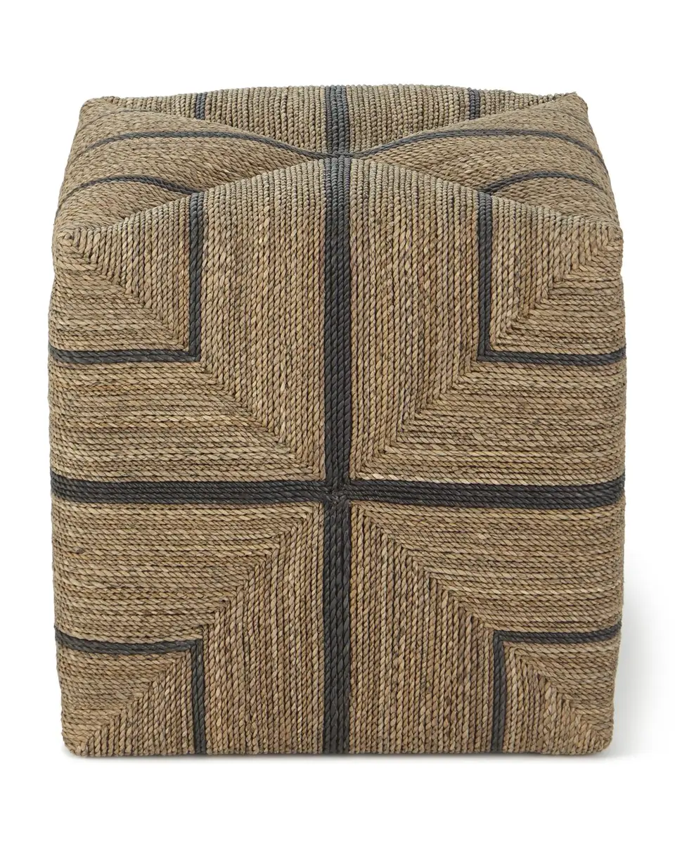 Palecek Fritz Rope Square Ottoman | Thumbnail 3