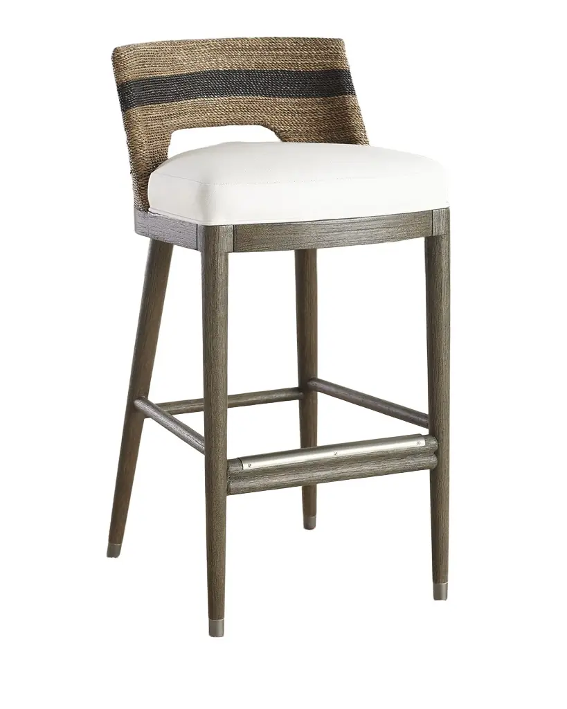 Palecek Fritz Rope Barstool, 30" | Image 1 Palecek Fritz Rope Barstool, 30" | Image 1
