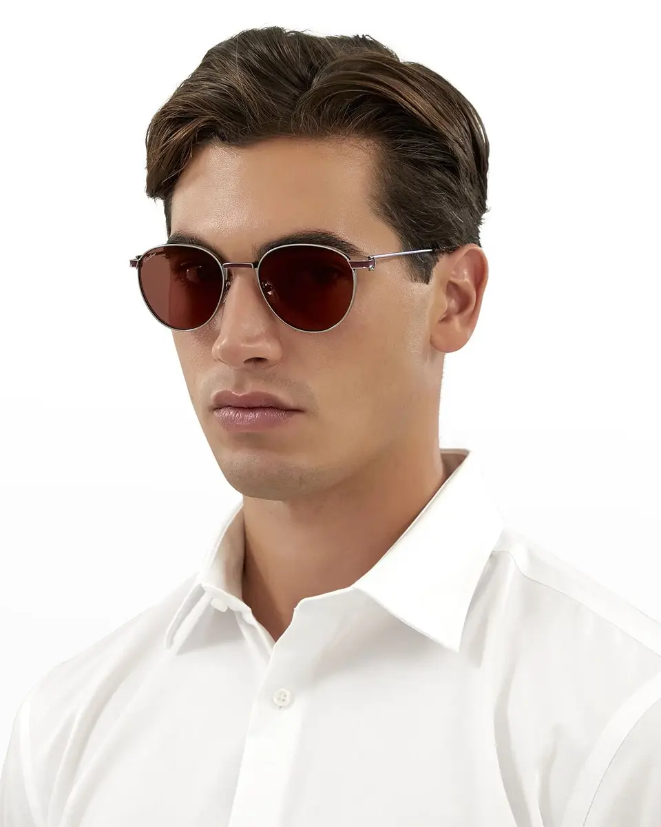 Cartier Men 'sRound Metal Sunglasses | Thumbnail 2 Cartier Men 'sRound Metal Sunglasses | Thumbnail 2