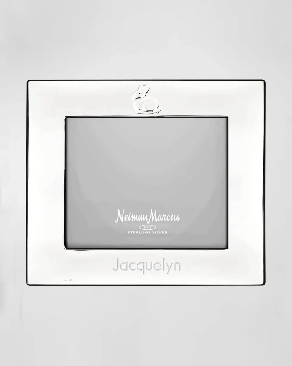 Cunill America Personalized Bunny Sterling Silver Frame | Thumbnail 2 Cunill America Personalized Bunny Sterling Silver Frame | Thumbnail 2