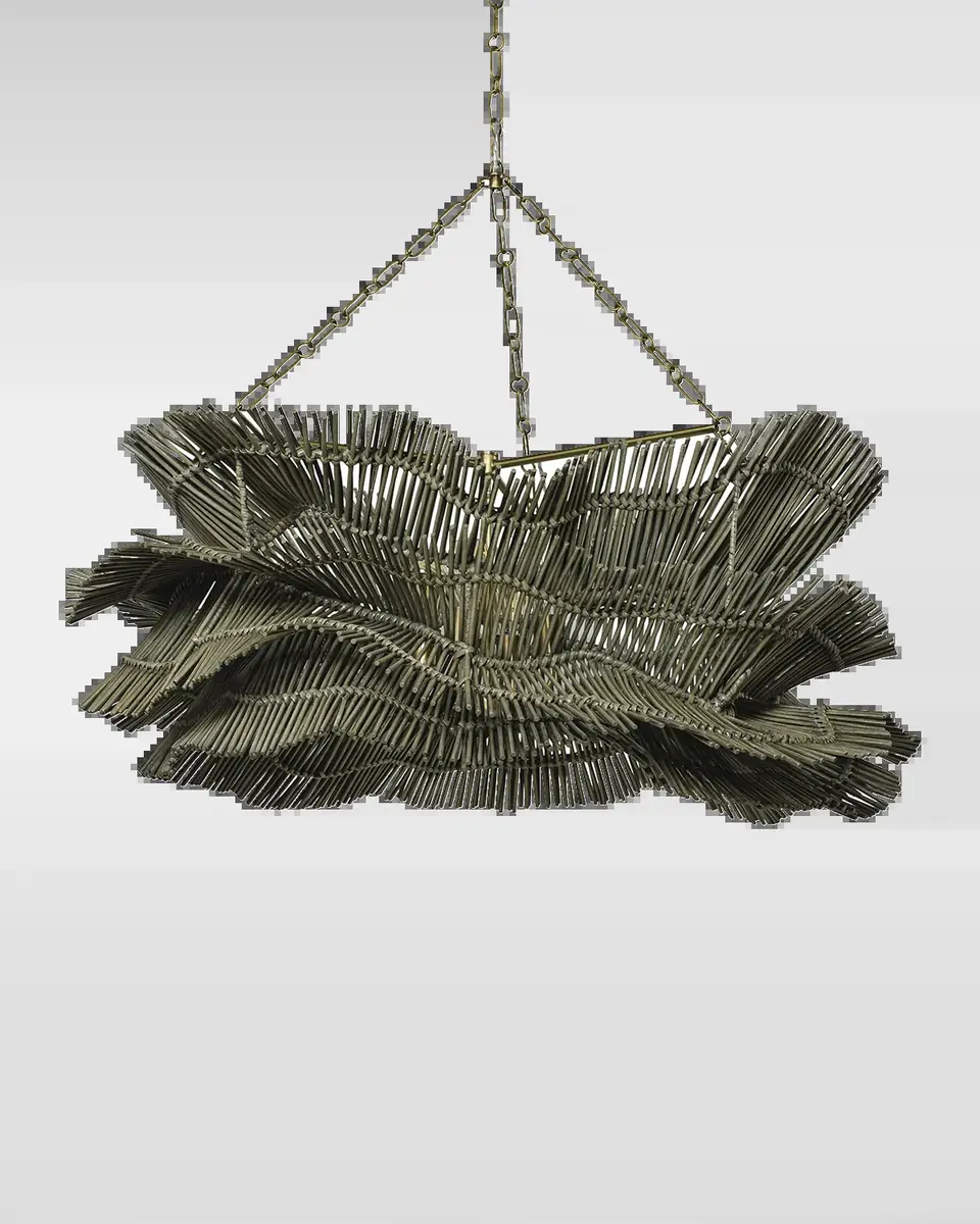 Palecek Miramar 4-Light Chandelier - 47" | Thumbnail 2 Palecek Miramar 4-Light Chandelier - 47" | Thumbnail 2