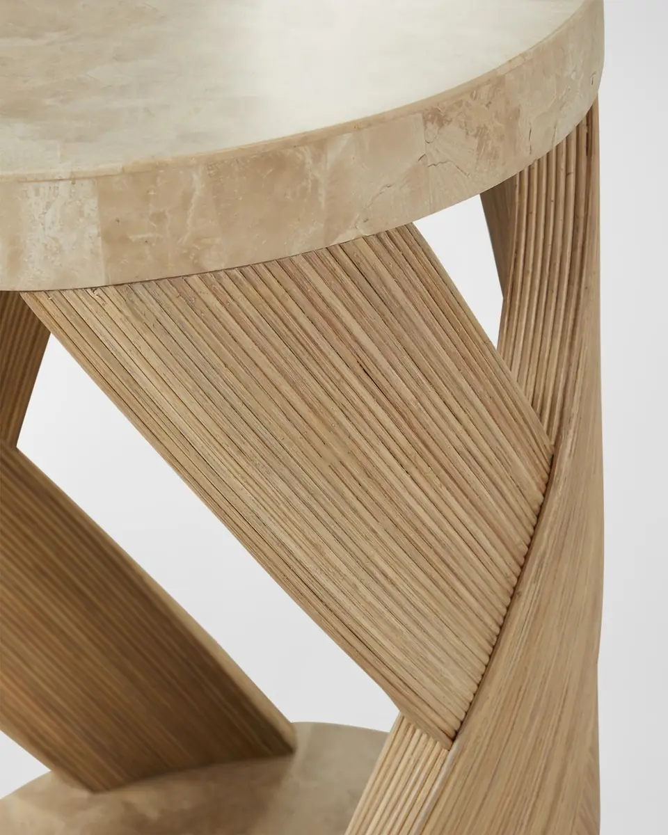 Palecek Blair Rattan Side Table | Thumbnail 5
