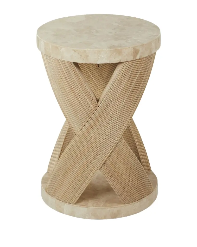 Palecek Blair Rattan Side Table | Image 1 Palecek Blair Rattan Side Table | Image 1