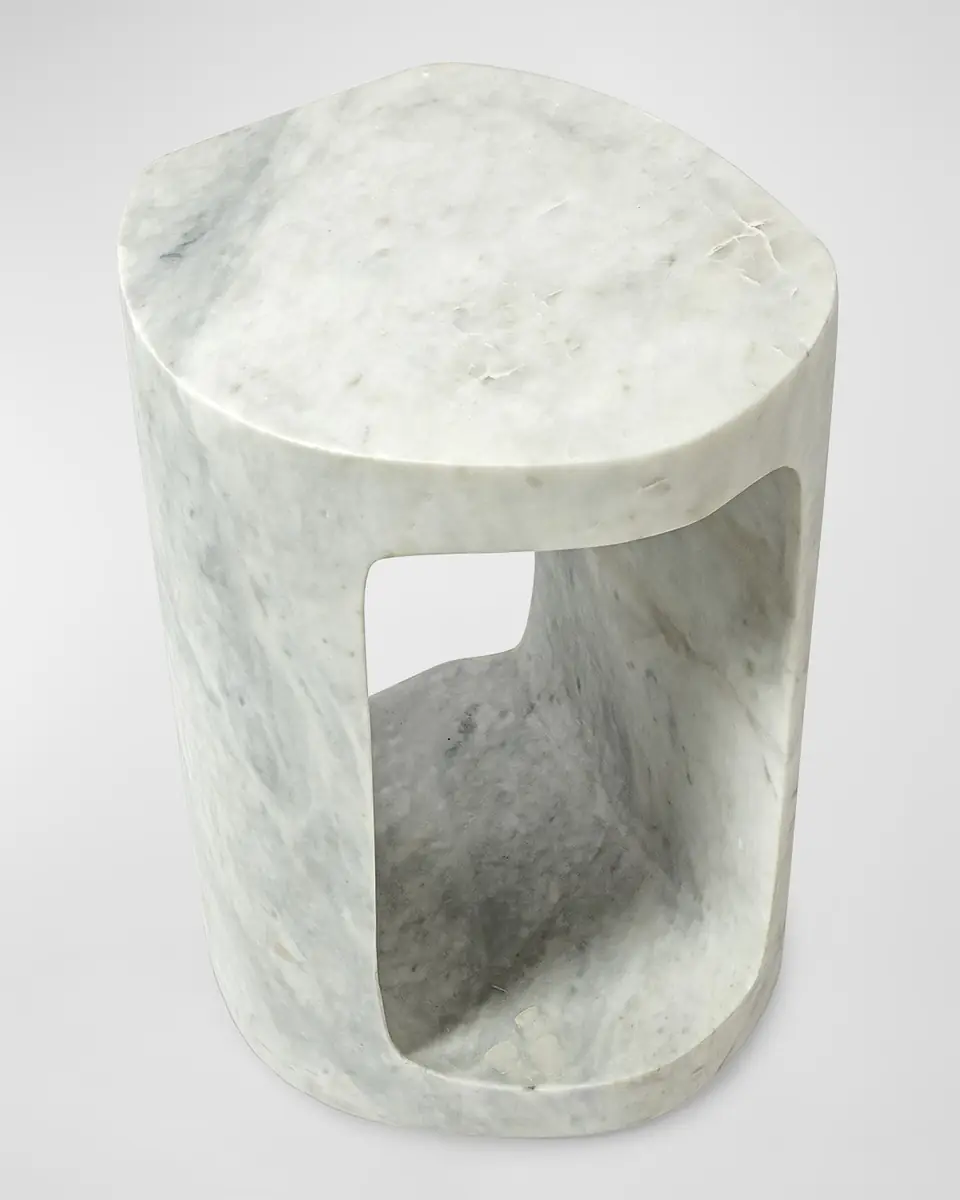 Palecek Bianca Marble Side Table | Thumbnail 2