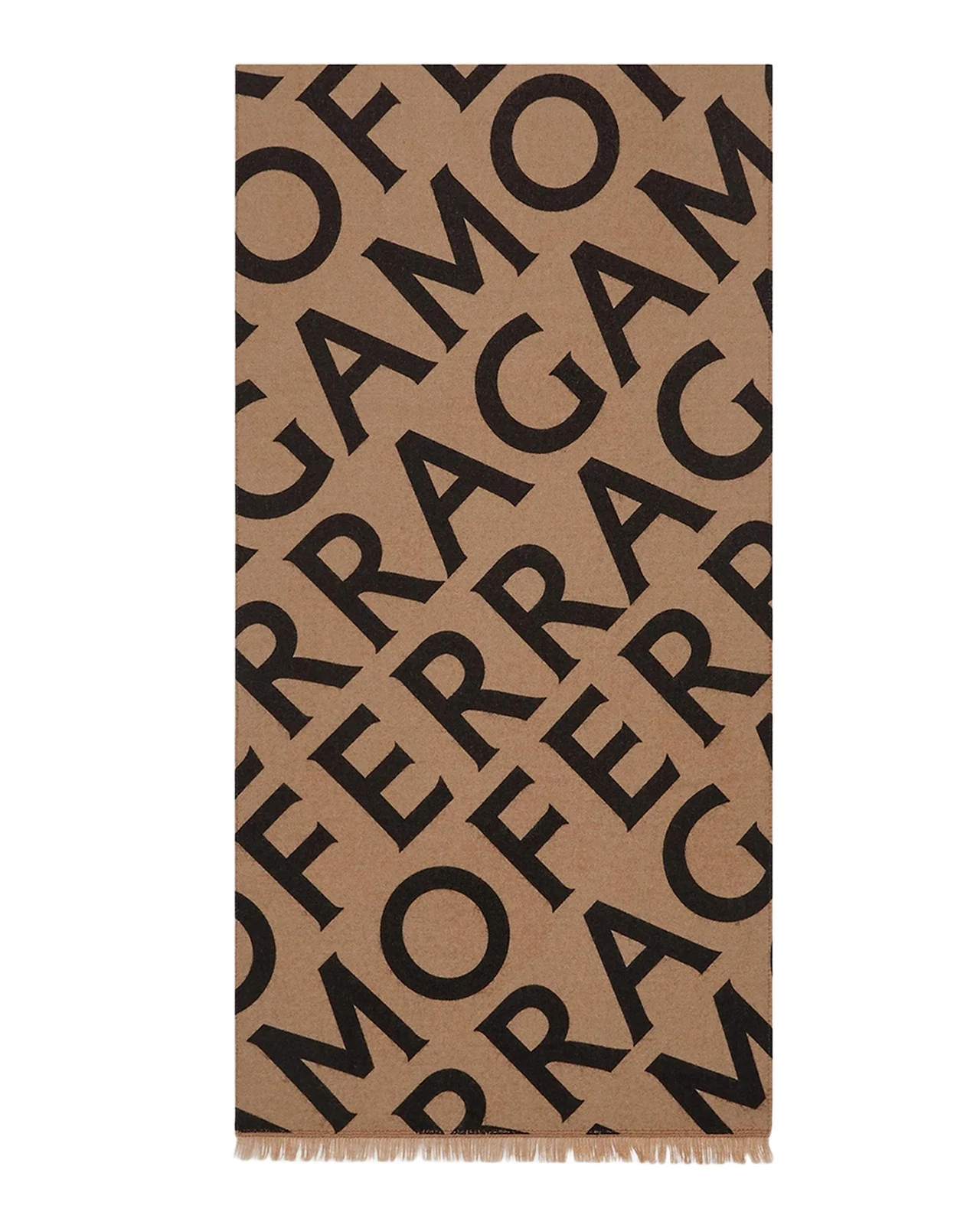 Ferragamo Logo Cashmere-Blend Scarf