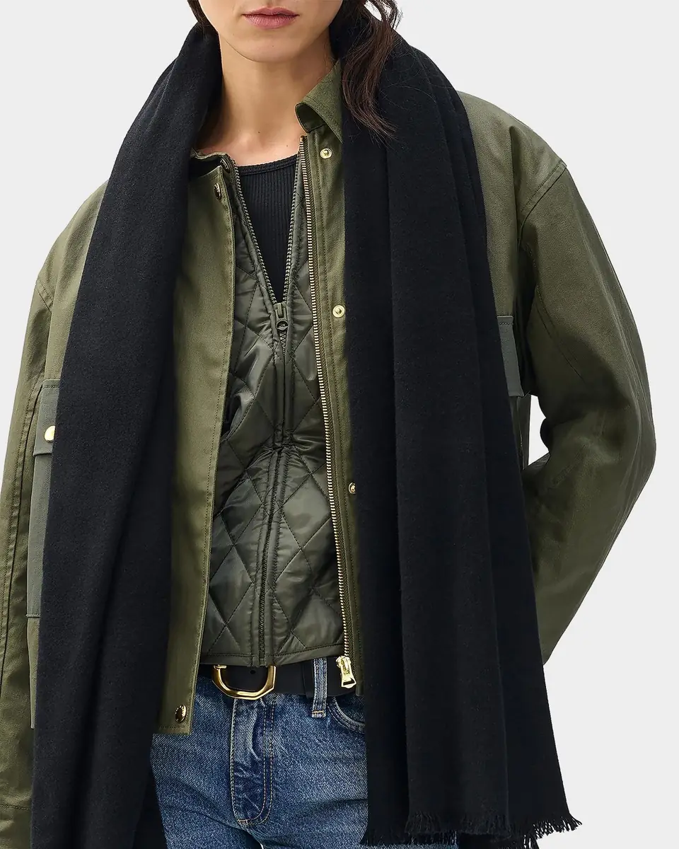 rag & bone Joni Wool Eyelash Trim Scarf | Thumbnail 2