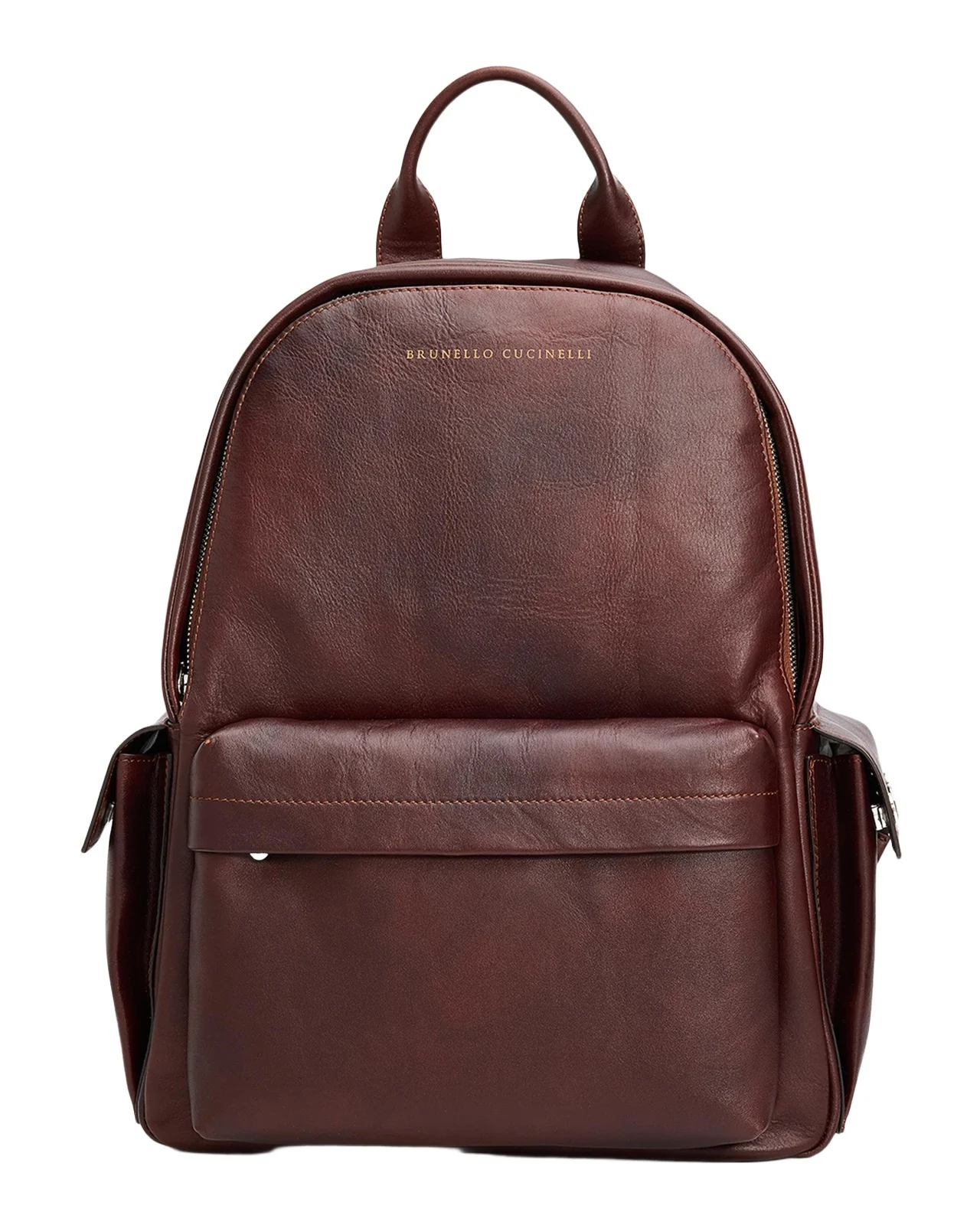 Brunello Cucinelli Men's Grained Leather Backpack