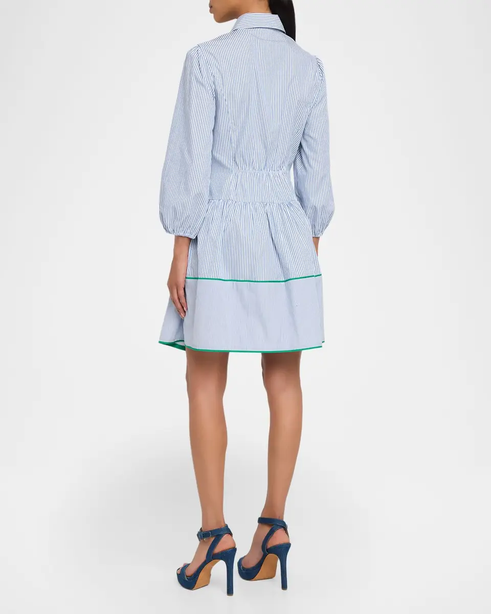 Shoshanna Chatfield Striped Cotton Poplin Mini Shirtdress | Thumbnail 2 Shoshanna Chatfield Striped Cotton Poplin Mini Shirtdress | Thumbnail 2