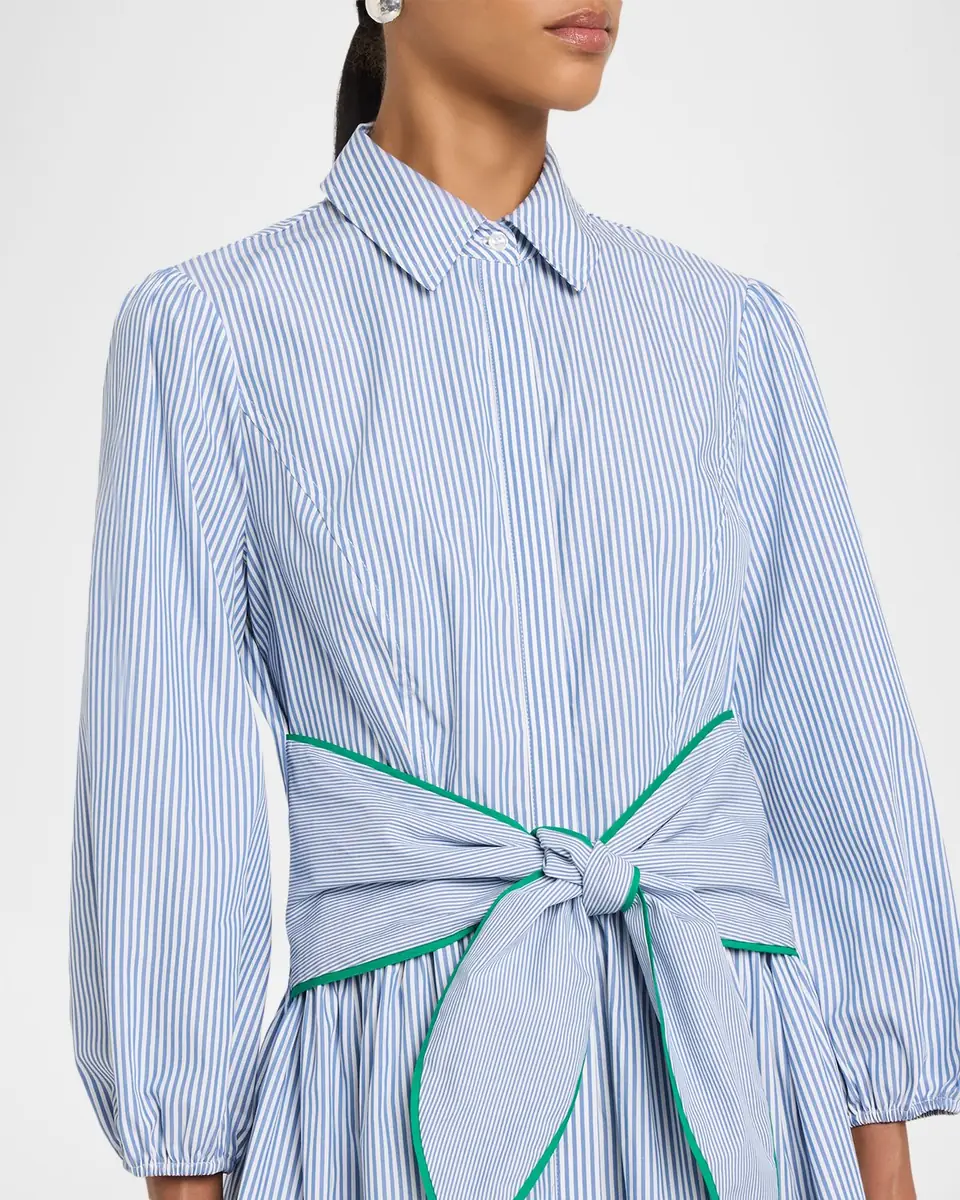 Shoshanna Chatfield Striped Cotton Poplin Mini Shirtdress | Thumbnail 4 Shoshanna Chatfield Striped Cotton Poplin Mini Shirtdress | Thumbnail 4