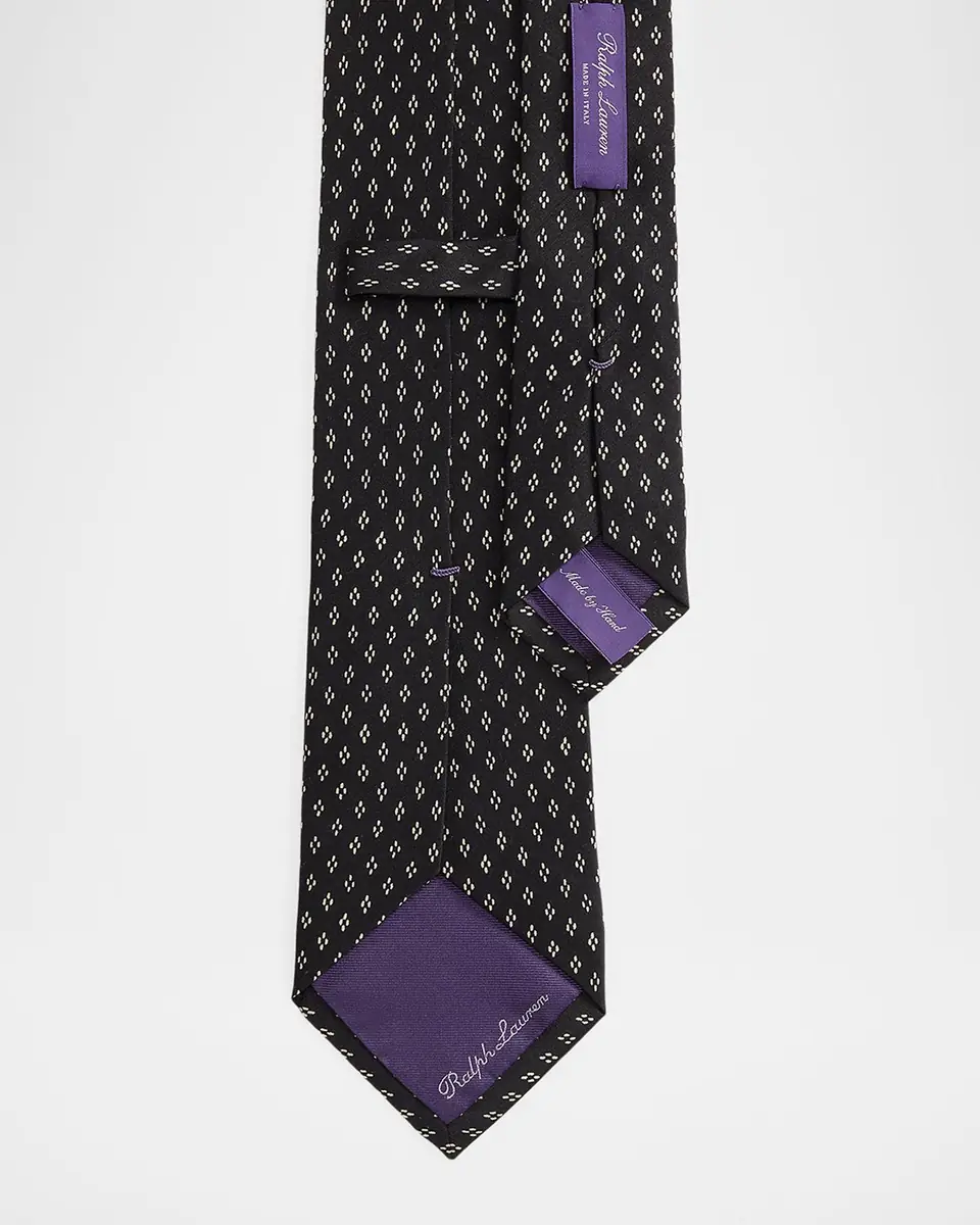 Ralph Lauren Purple Label Dotted-Diamond Silk Tie | Thumbnail 3 Ralph Lauren Purple Label Dotted-Diamond Silk Tie | Thumbnail 3