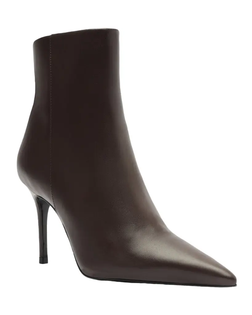 Schutz 85mm Mikki Leather Stiletto Zip Booties | Image 1 Schutz 85mm Mikki Leather Stiletto Zip Booties | Image 1