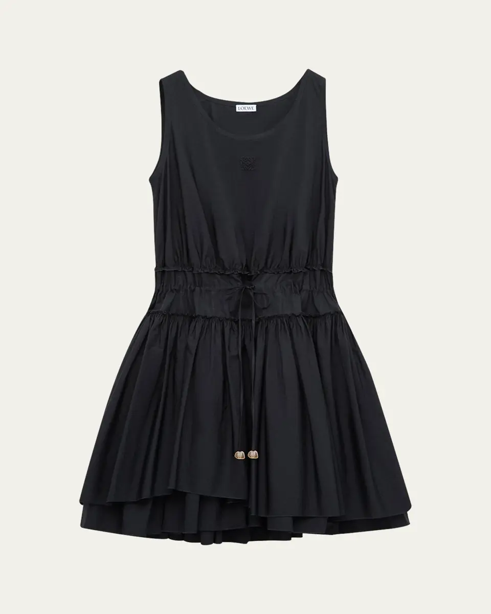 Loewe x Paula's Ibiza Ruffle Cotton-Rib Mini Tank Dress | Thumbnail 4 Loewe x Paula's Ibiza Ruffle Cotton-Rib Mini Tank Dress | Thumbnail 4