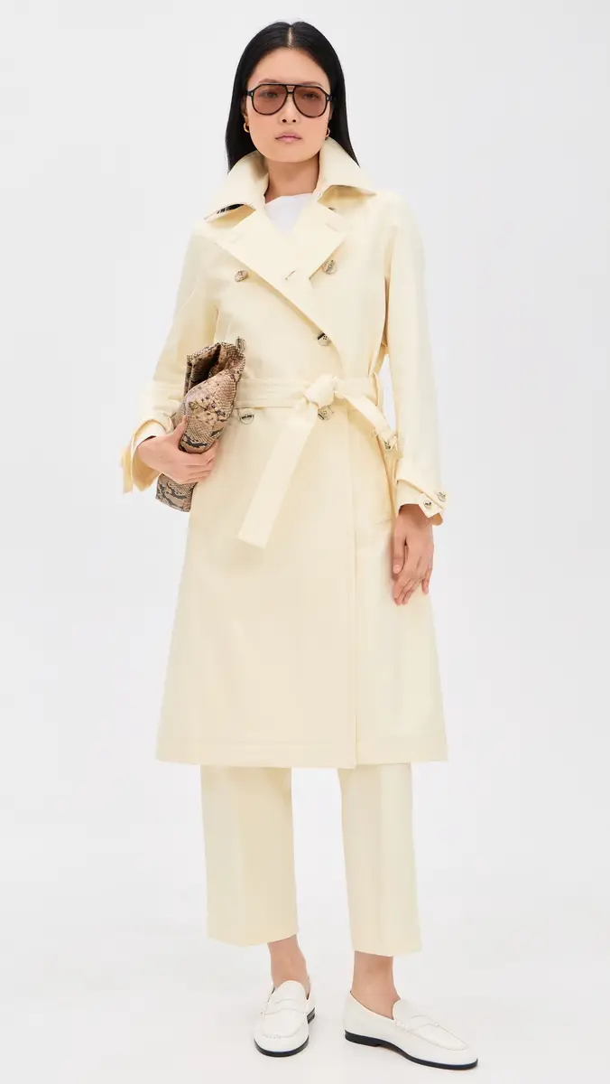RENGGLI Cotton Twill Trench Coat | Thumbnail 2