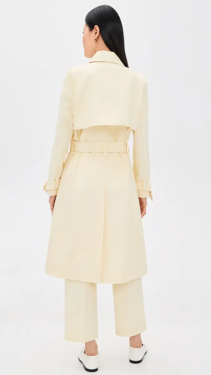 RENGGLI Cotton Twill Trench Coat | Thumbnail 3