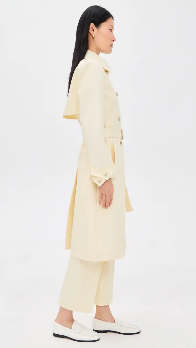 RENGGLI Cotton Twill Trench Coat | Thumbnail 4