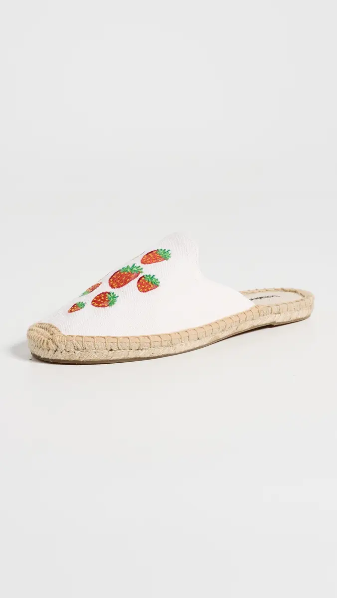 Soludos Espadrilles Mules Mini Strawberries/Oasis White | Thumbnail 2
