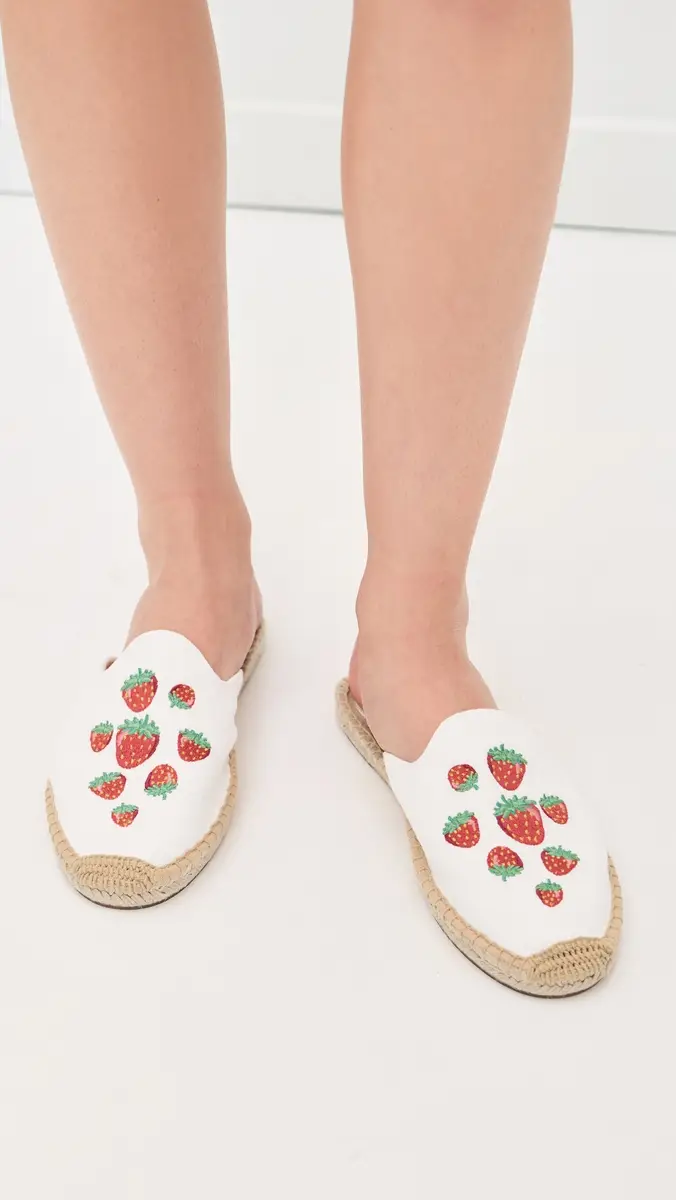Soludos Espadrilles Mules Mini Strawberries/Oasis White | Thumbnail 3