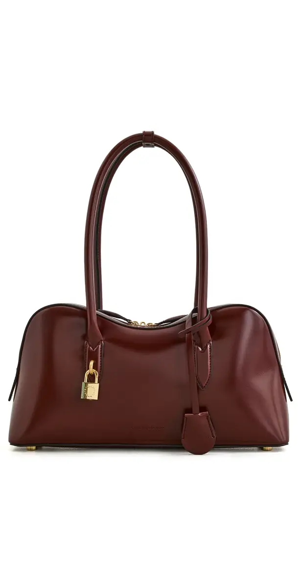 Stella McCartney Stella Ryder Medium Bag Mahogany One Size | Image 1 Stella McCartney Stella Ryder Medium Bag Mahogany One Size | Image 1