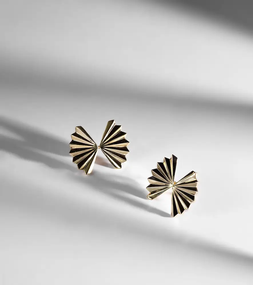 Anita Ko Fan Large 18kt gold earrings | Thumbnail 5