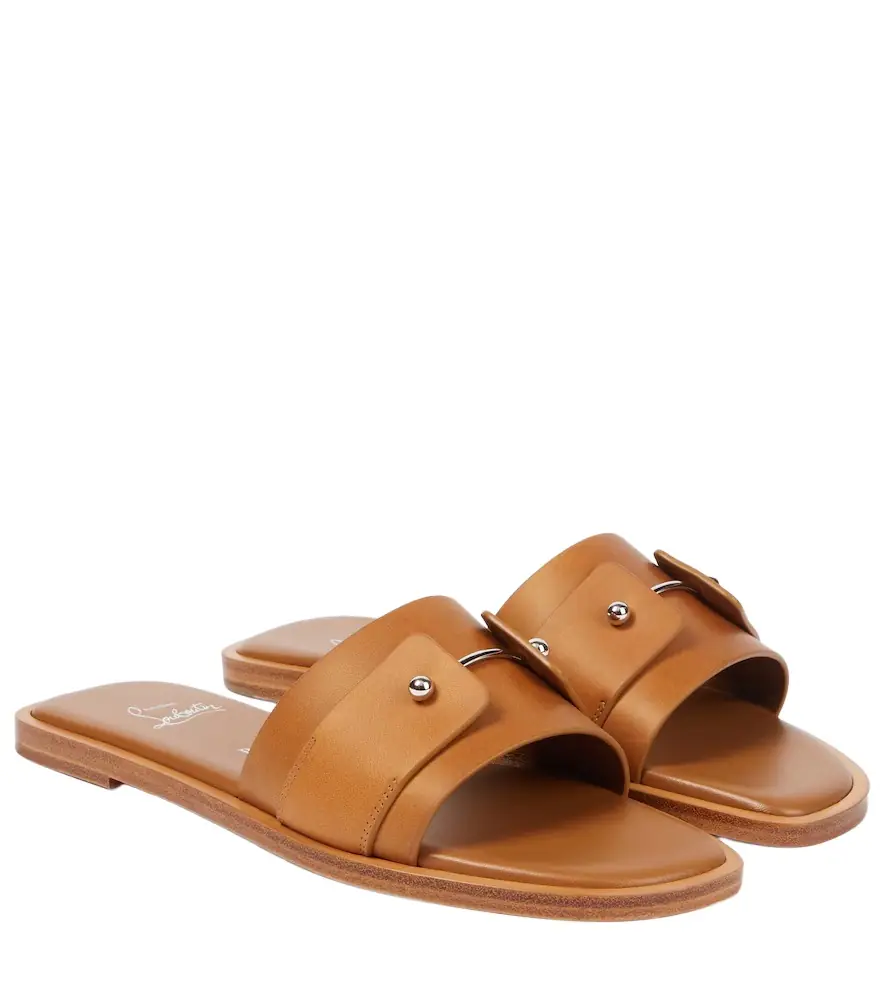 Christian Louboutin Chambelimule leather slides | Image 1 Christian Louboutin Chambelimule leather slides | Image 1