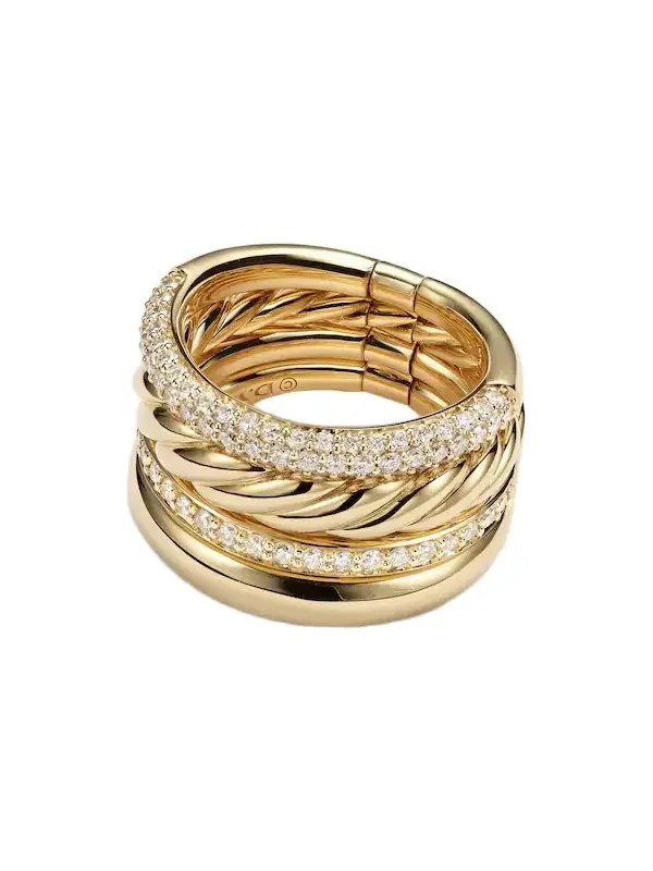 DY Mercer 18kt gold ring with diamonds DY Mercer 18kt gold ring with diamonds
