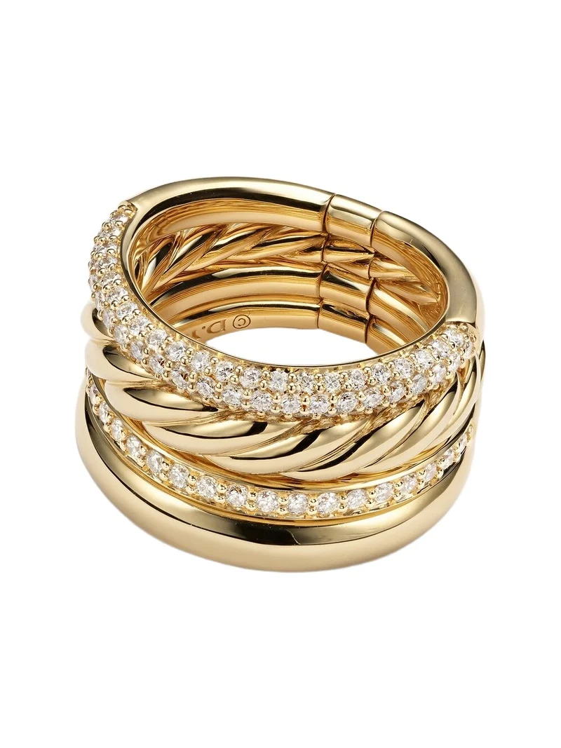 DY Mercer 18kt gold ring with diamonds DY Mercer 18kt gold ring with diamonds
