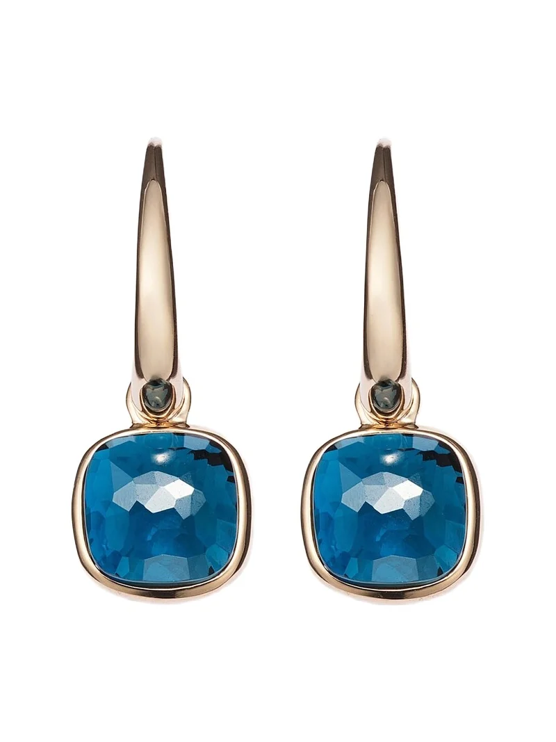 Nudo Mini 18kt rose gold earrings with topazes