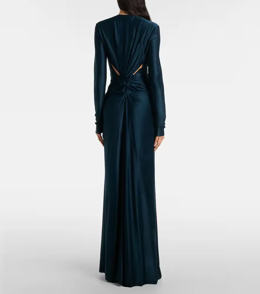 Victoria Beckham Gathered satin gown | Thumbnail 4