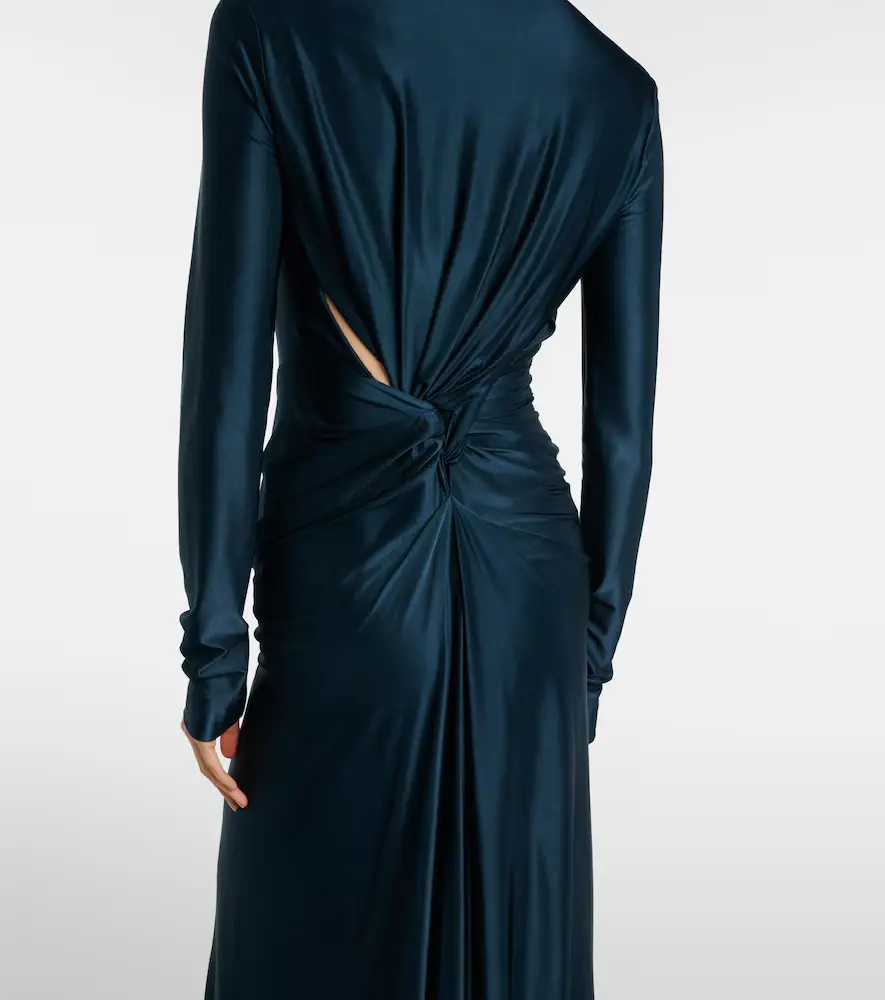 Victoria Beckham Gathered satin gown | Thumbnail 6